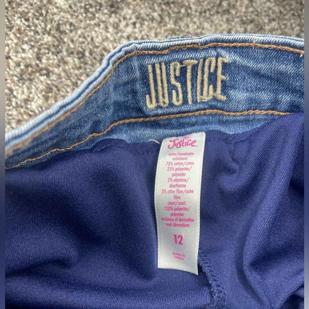 Youth Jean skirts. not too long & not too short. perf mini skirt for picture day - Picture 3 of 3